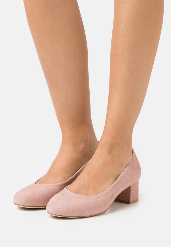 Talons Anna Field Block heel Slip on Rose Femme | IEE-4899213